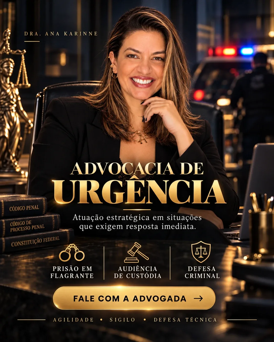 Advocacia de Urgência — Dra. Ana Karinne Lira de Oliveira, advogada no Rio de Janeiro