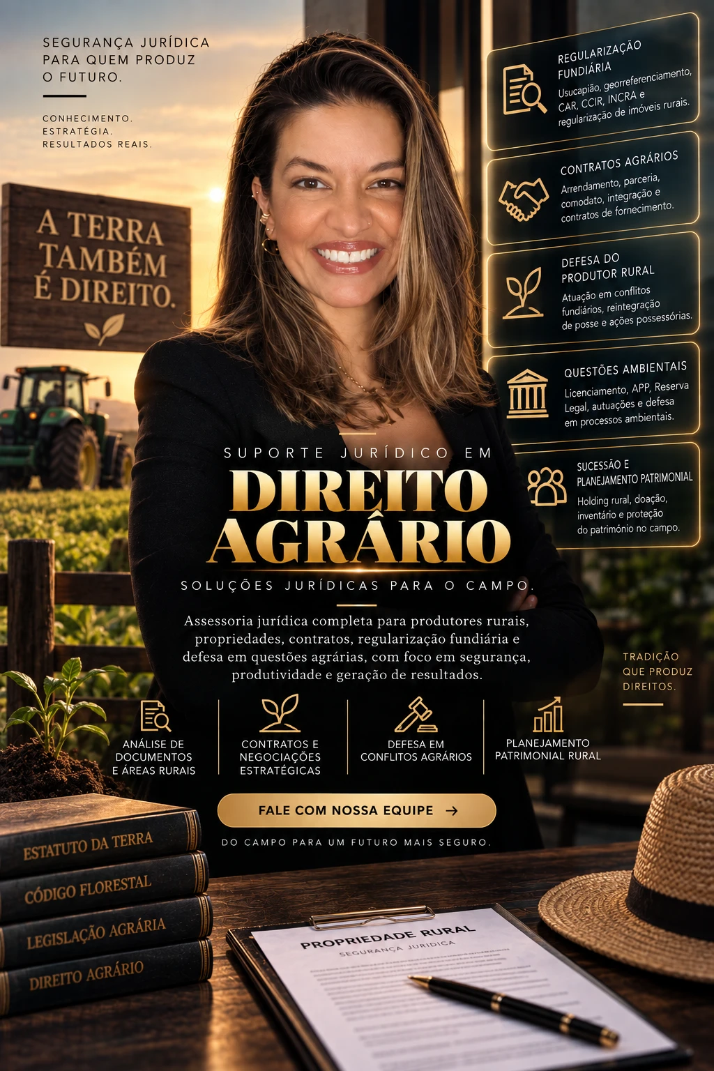 Direito Agrário — Soluções jurídicas para o campo — Dra. Ana Karinne Lira de Oliveira, advogada especialista em direito agrário no Rio de Janeiro