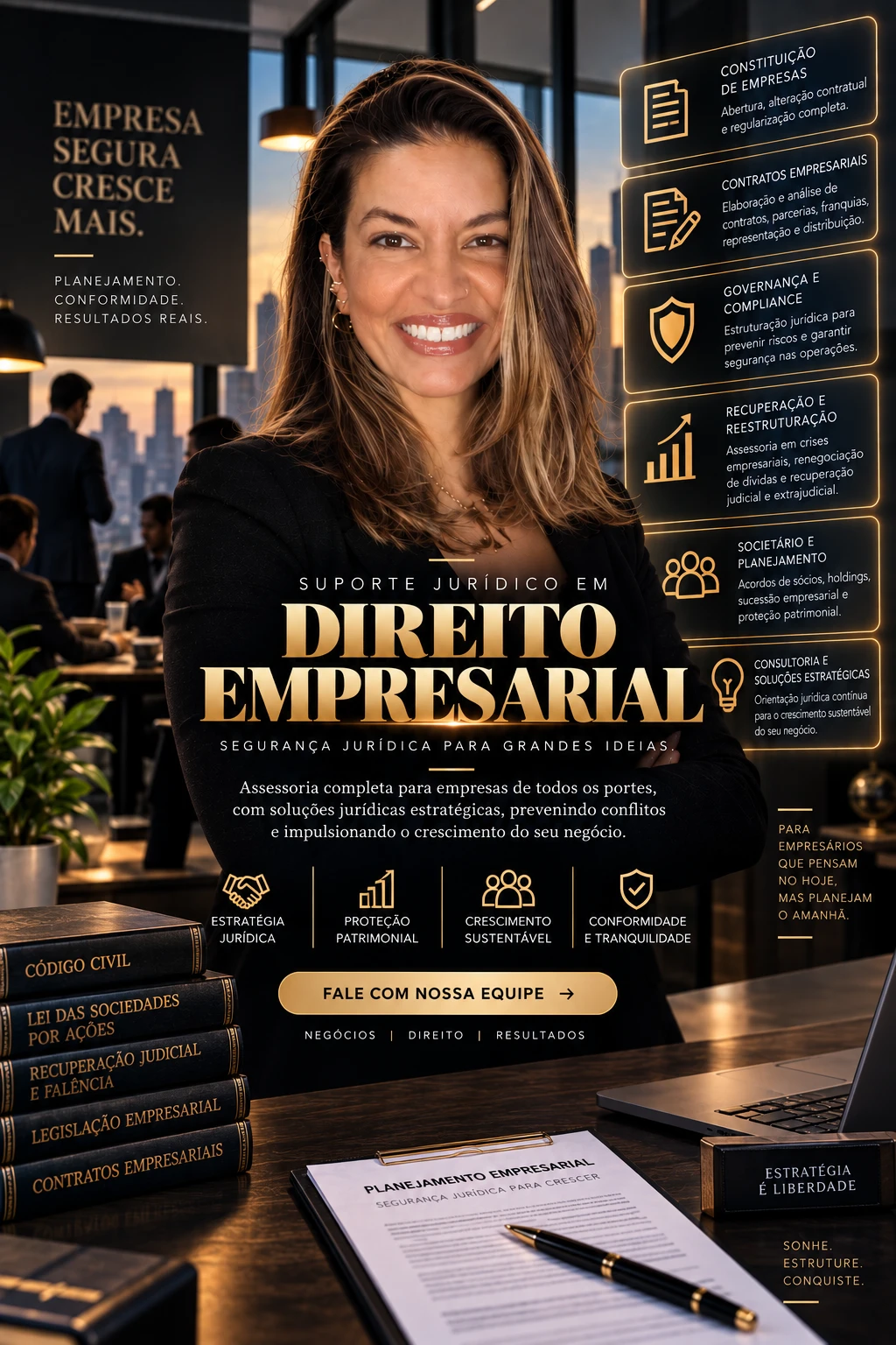 Direito Empresarial — Segurança jurídica para grandes ideias — Dra. Ana Karinne Lira de Oliveira, advogada especialista em direito empresarial no Rio de Janeiro
