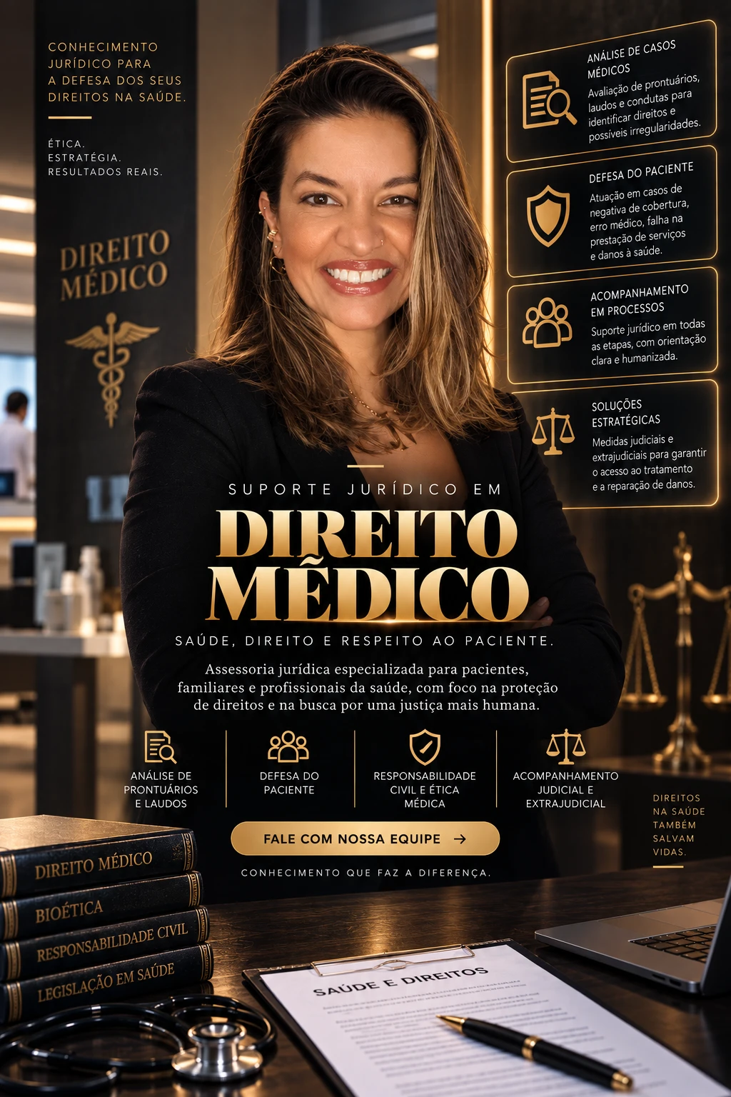 Direito Médico — Saúde, direito e respeito ao paciente — Dra. Ana Karinne Lira de Oliveira, advogada especialista em direito médico no Rio de Janeiro